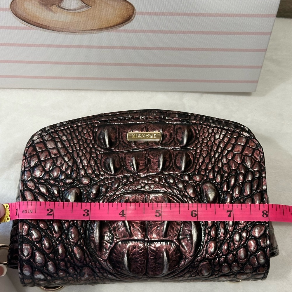 Brahmin Rich Purple Crocodile Crossbody Bag - Picture 7 of 7